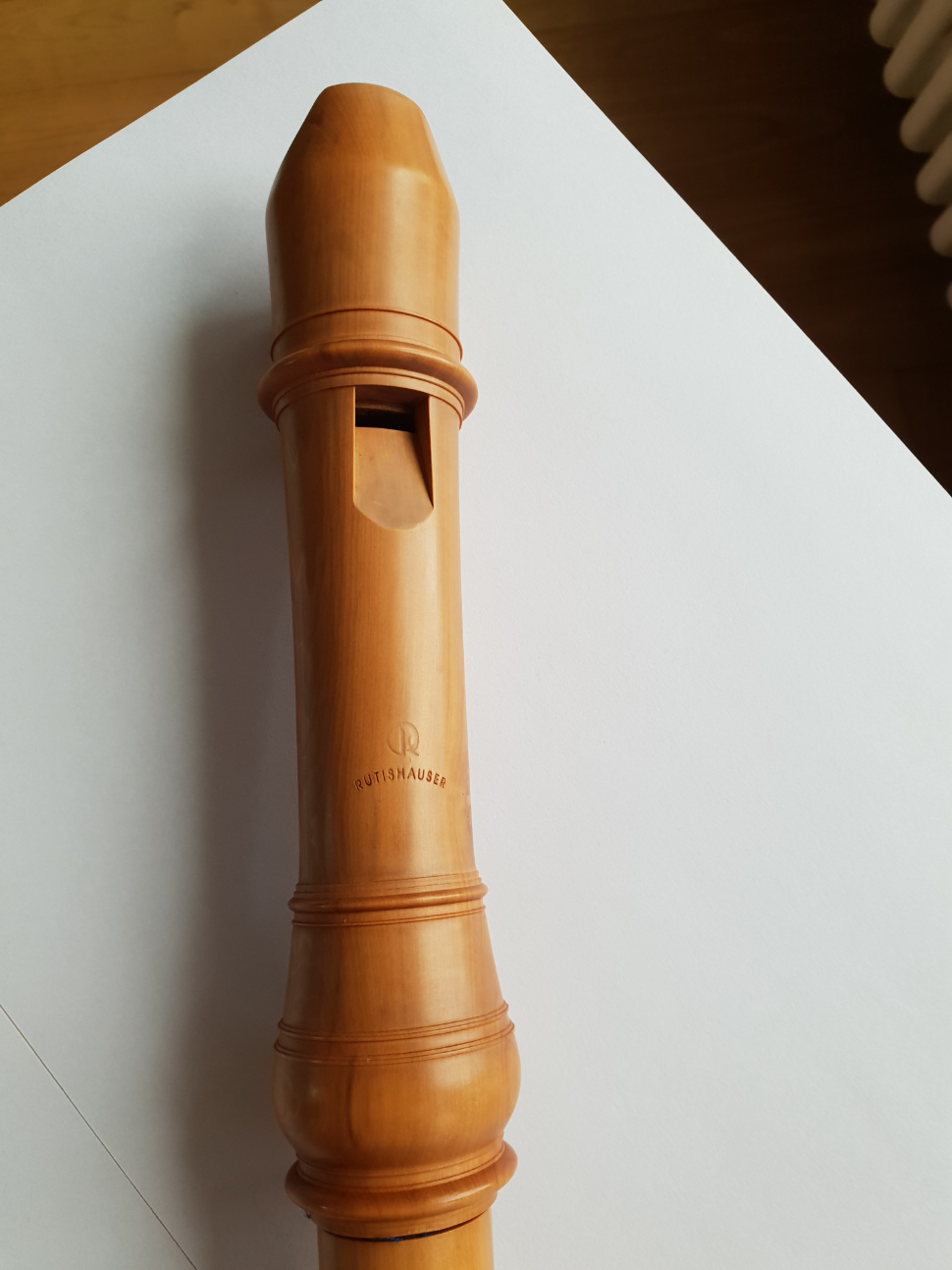 Baroque alto recorder by Denise Rutishauser after Stanesby — 1200 CHF