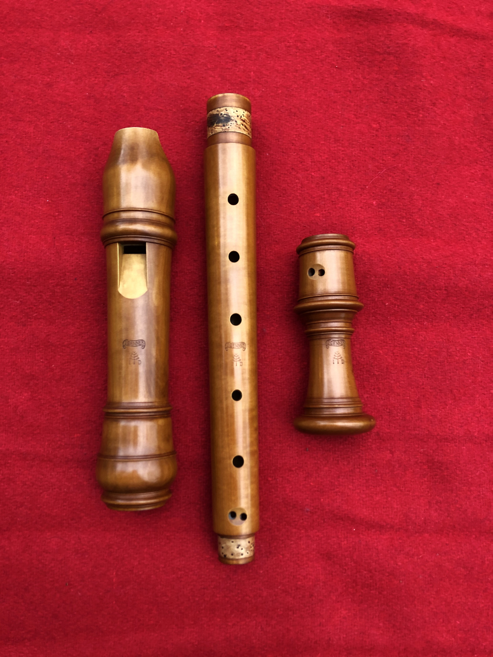 Baroque alto recorder by Von Huene after Denner — EUR 1300 1225